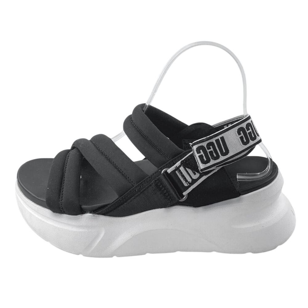 UGG Black and White Platform Sport Sandals